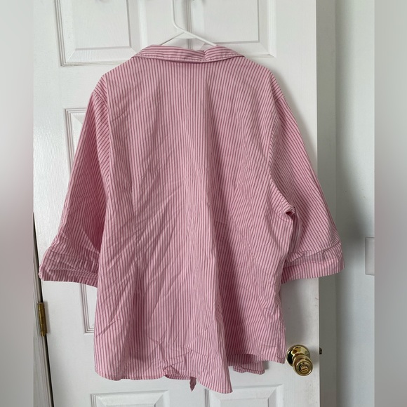 Pink Striped Button Down - Picture 3 of 4